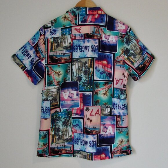 Boardsports Graphic Shirt Los Angeles California Hawaiian Palm Trees NEW NWT - Picture 10 of 12